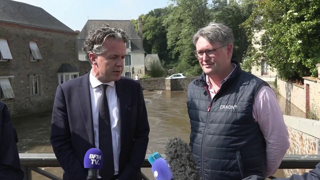 Crues en Mayenne: Nous allons engager la reconnaissance de procédure de catastrophe naturelle , annonce Christophe Béchu