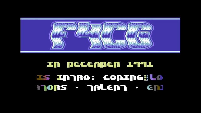 C64 Cracktro - Intro 4 by F4CG