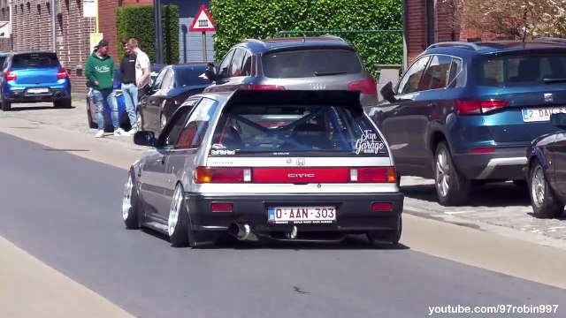 Low Tuner Cars leaving a Carshow - LowDown the Show 2024