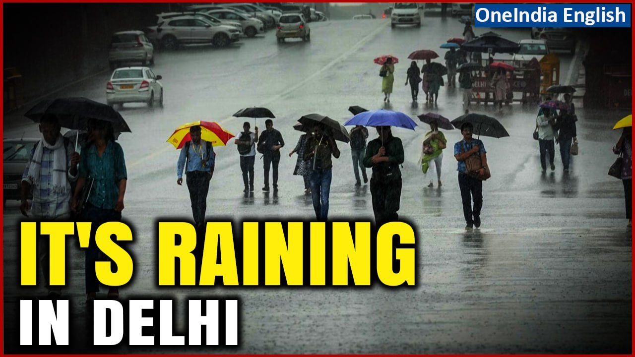 Finally it Rained In Delhi!: Delhiites Get Respite From Deadly Heat | Watch Video