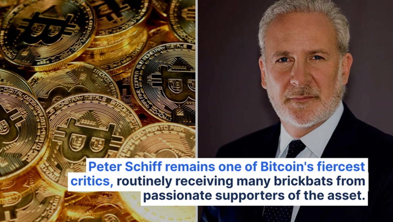 If Peter Schiff Had Invested $10K In Bitcoin Instead Of Dissing It For The First Time 13 Years Ago, Here's How Much He'd Have Today