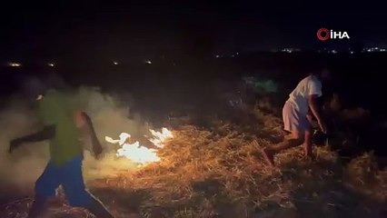 Yangına çocuklar müdahale etti!