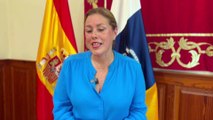 Astrid Pérez informa sobre la concesión de la medalla de oro al rey Felipe VI
