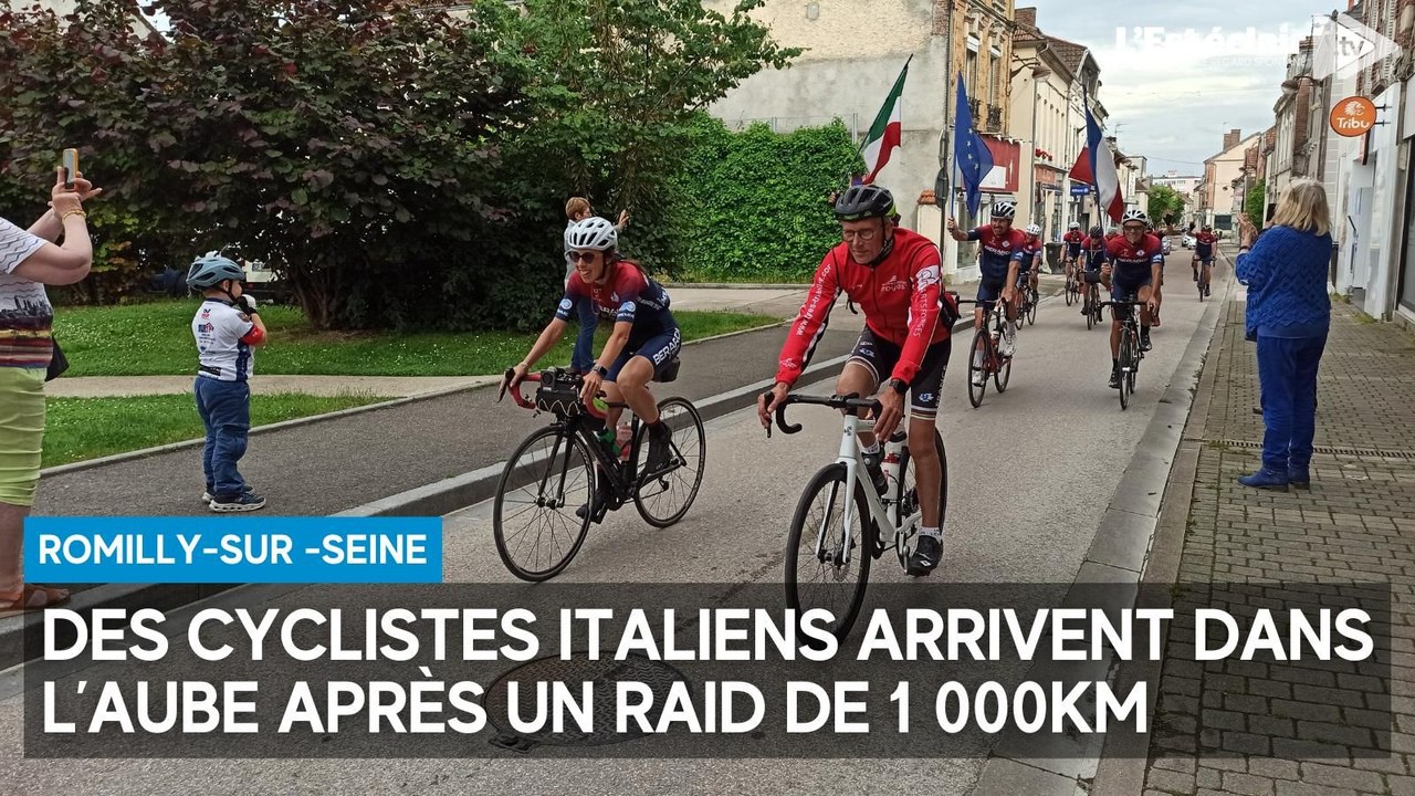 Jumelage : une délégation de douze cyclistes italiens est arrivée à Romilly-sur-Seine