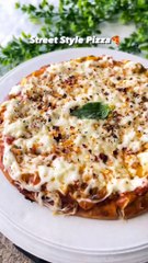 Instant Veg Cheese pizza Street style