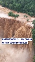 Massive Waterfalls in Yunnan as rain season continues