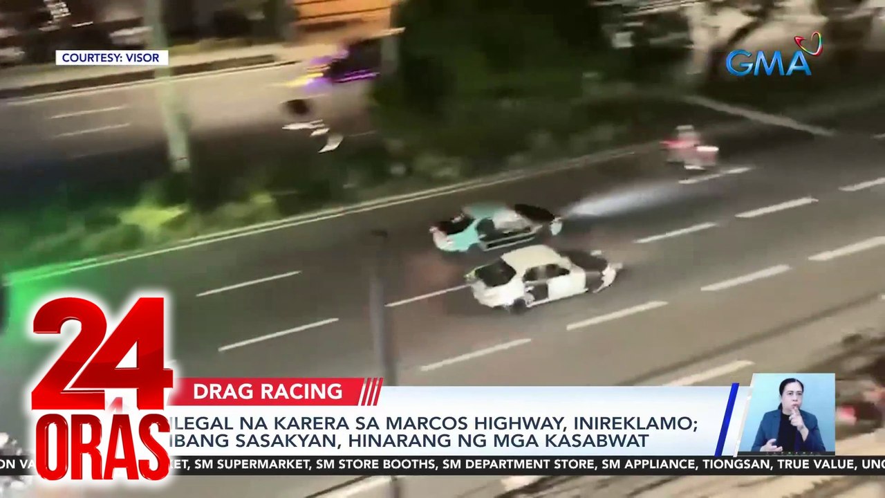 24 Oras Part 1: Iligal na karera sa Marcos Hway; maritime expert: "armed attack" sa ilalim ng MDT ang ginawa ng China; namataag 4 barko ng China kabilang ang 2 warship sa Balabac; banta ng "Q fever"; palaban na roles ni Sanya Lopez, atbp.