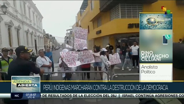 ¡No a la destrucción de la democracia! Indígenas se movilizan en Perú
