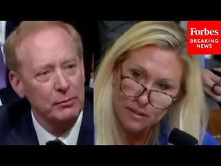 'Wow': Marjorie Taylor Greene Surprised By Microsoft President's Answer About Cyber Attacks