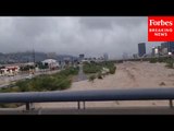 Tropical Storm Alberto Makes Landfall In Nuevo Leon, Mexico