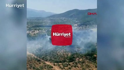 İzmir'in Torbalı ilçesinde orman yangını