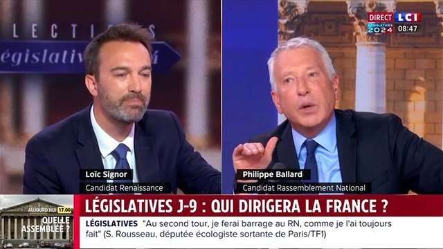 Vif accrochage entre Loïc Signor et Philippe Ballard sur LCI