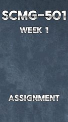Exploring Self-Driving Technology: SCMG 501 Week 1 Assignment Guide