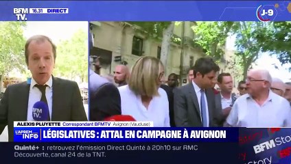 Altercation dans les rues d'Avignon entre Gabriel Attal et Raphaël Arnault, le candidat LFI fiché S: «Vous ne m'impressionnez pas!"