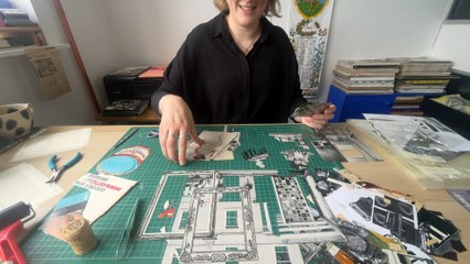 Collage Artist Cath Rogers: One of the artist’s behind Taylor Town trail