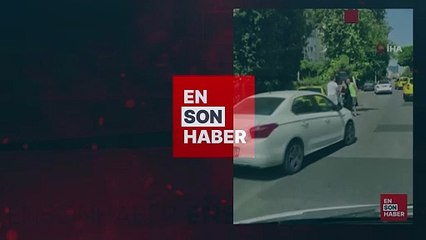 Antalya'da korumak istediği yolcu taksisi ile son sürat uzaklaştı