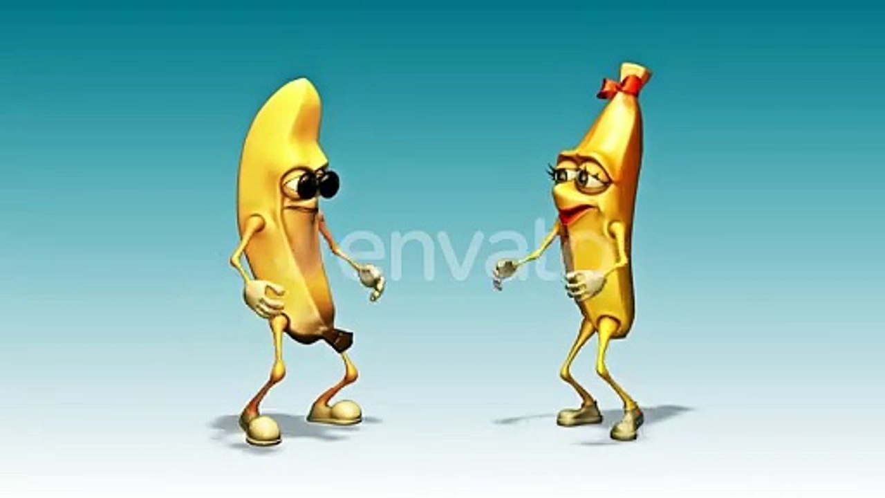 mr. Banan and ms. Banana - Looped Cartoon Dance