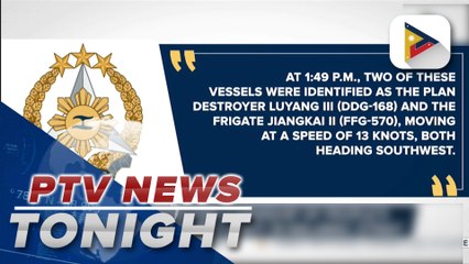 AFP monitors 4 warship of People’s Liberation Army Navy in Balabac Strait