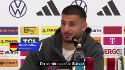 Contrairement aux journalistes, "on s'intéresse à la Suisse" plaisante Undav