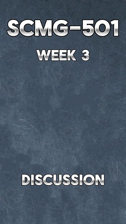 Enhancing Visibility in Supply Chains: SCMG 501 Week 3 Discussion Guide