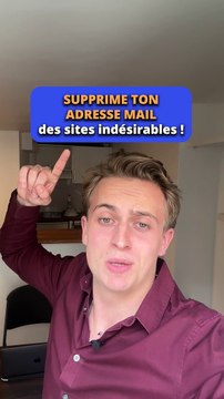Supprime ton adresse mail des sites indésirables