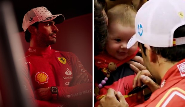 Fórmula 1: Carlos Sainz causa furor en el GP de España y hasta un bebé le piden firmar