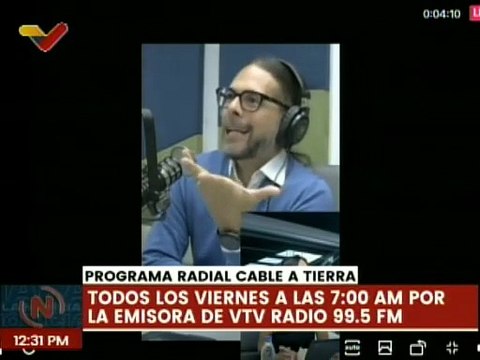 Vicepdte. Sectorial de Comunicación, Freddy Ñáñez estrenó programa Cable a Tierra en VTV Radio