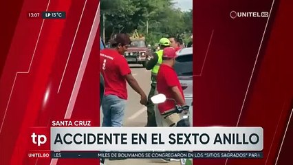 Sujeto vestido con presunto uniforme policial es señalado de ocasionar una triple colisión