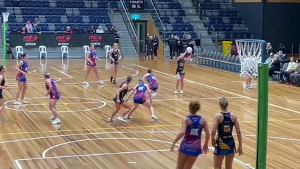 Mia McCrann-Peters scores for the Bendigo Strikers 23-and-unders v Western Warriors