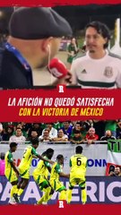 La afición MEXICANA no salió contenta pese a ganar contra JAMAICA