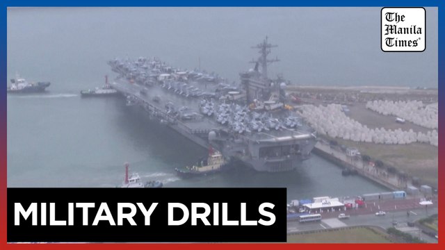 US aircraft carrier arrives in South Korea for military drills