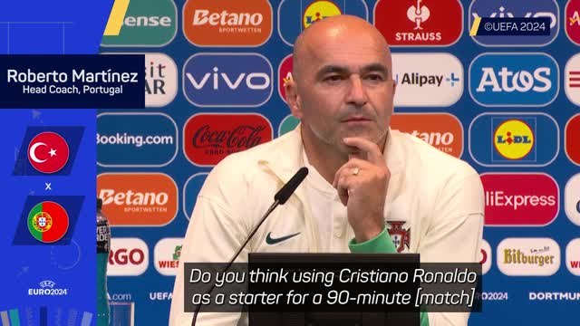 Martinez insists Ronaldo 'deserves' to be in Portugal squad
