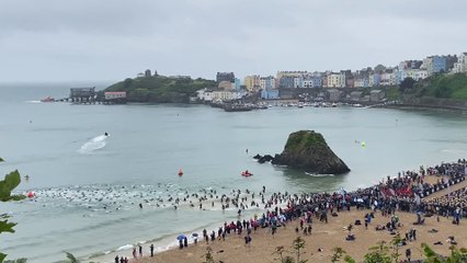 Long Course Weekend kicks off at Tenby’s North Beach with Wales' biggest open water swimming event