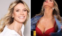 Heidi Klum termina entrevista quitándose la blusa y mostrando sus pechos en el set de 'Hot Ones'