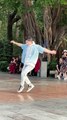 Unique dance, Micheal Jackson style.
