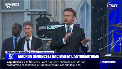 Emmanuel Macron: "Il n'y a aucun racisme qui justifie l'antisémitisme"