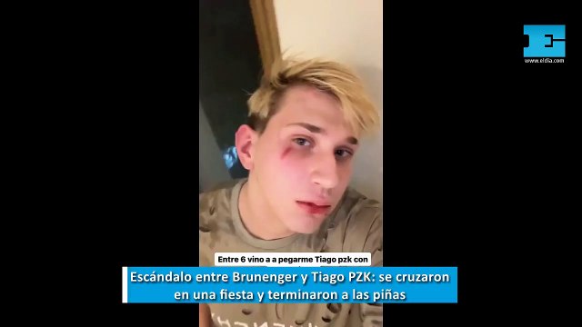 Escándalo entre Brunenger y Tiago PZK: se cruzaron en una fiesta y terminaron a las piñas