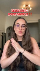 Tickets resto : tu dois savoir ça !