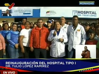 Gobierno Nacional entrega rehabilitado el Hospital Tipo I "Dr. Tulio López Ramírez" del edo. Monagas