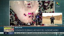 Bolivianos celebran el año nuevo del calendario andino