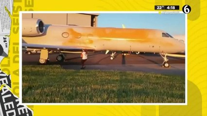 Activistas vandalizan el avión de Taylor Swift ✈️