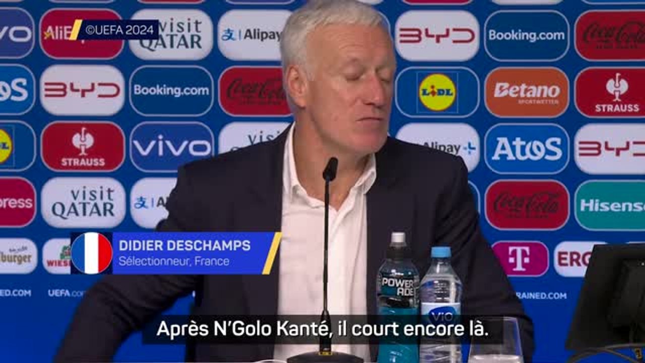 Bleus - Deschamps : "Kanté, il court encore là"
