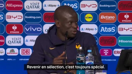 Bleus - Kanté : "Revenir en sélection, c'est toujours spécial"