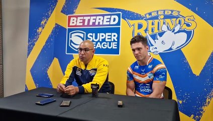 Leeds Rhinos 18, Leigh Leopards 10: post-match press conference