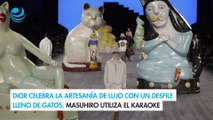Dior celebra la artesanía de lujo con un desfile lleno de gatos, Masuhiro utiliza el karaoke
