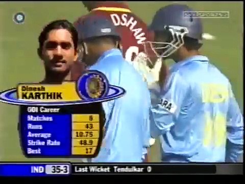 Dinesh Karthik 63 (1st ODI Fifty) vs West Indies 2nd ODI 2007 in Cuttack _ Dinesh Karthik Batting