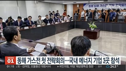 동해 가스전 첫 전략회의…국내 에너지 기업 3곳 참석