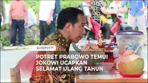 Potret Prabowo Temui Jokowi di Halim Beri Ucapan Ulang Tahun Secara Langsung
