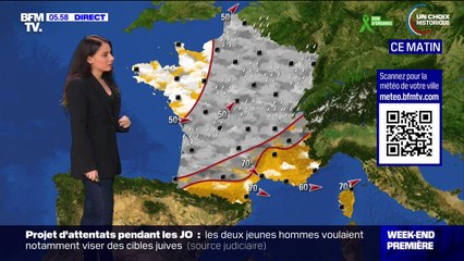 Vent, pluie, risque d'orage: un ciel mitigé sur tout le pays ce samedi