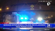 ¡Con disparos al aire! Extranjeros se enfrentan a serenos durante intervención en Surco